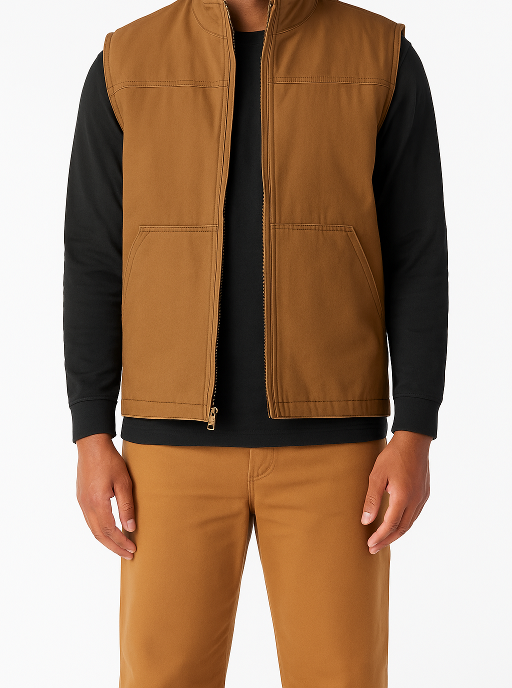 Duck Canvas High Pile Fleece Lined Vest