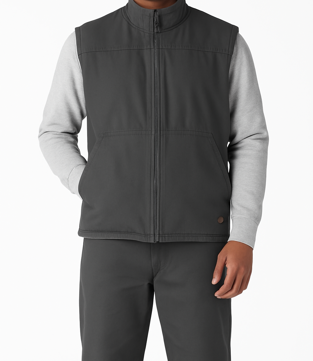 Duck Canvas High Pile Fleece Lined Vest